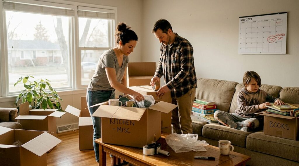 Family packing for a state-to-state move