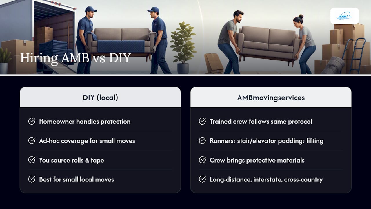 Why Hire AMB for Floor-Protected Long-Distance Moving — overview diagram