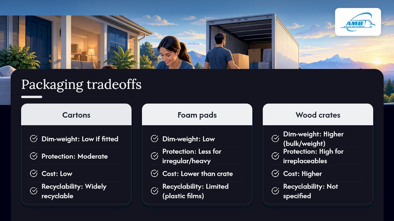 Packing materials cost protection comparison